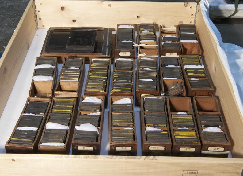 Box of Lantern Slides and Negative Carriers