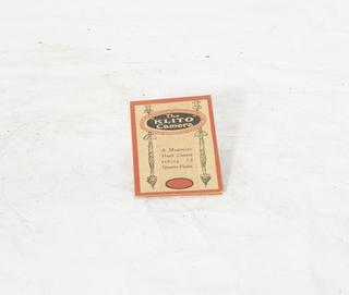 Instruction Booklet for 'No. 6 Klito' Quarter-Plate Camera