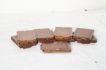Nine Dark Slides for "Sanderson Regular" Quarter Plate Camera