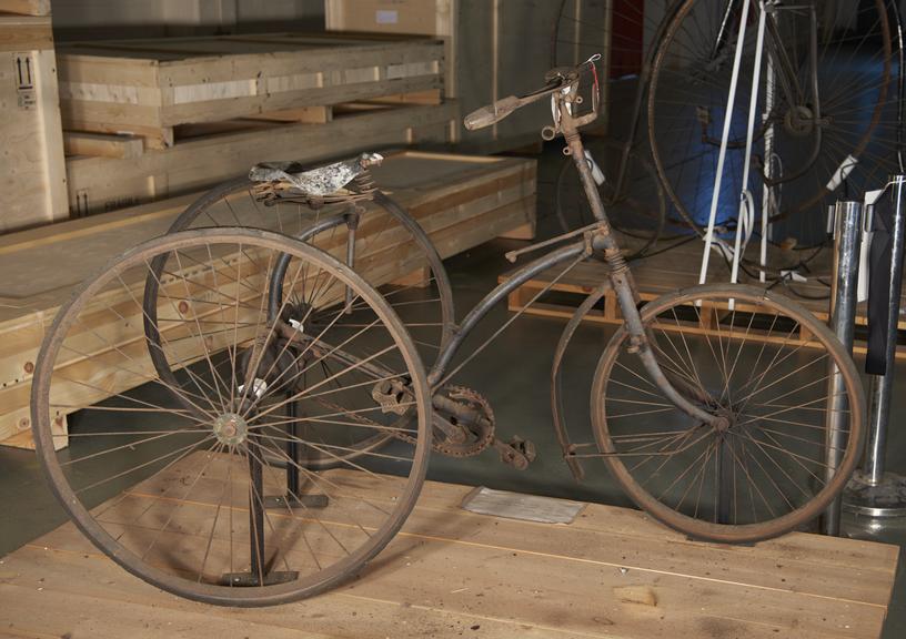 Tricycle with front driving wheel, late 19th century