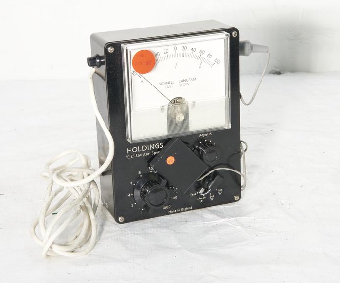Holdings E.E. Shutter Speed Tester