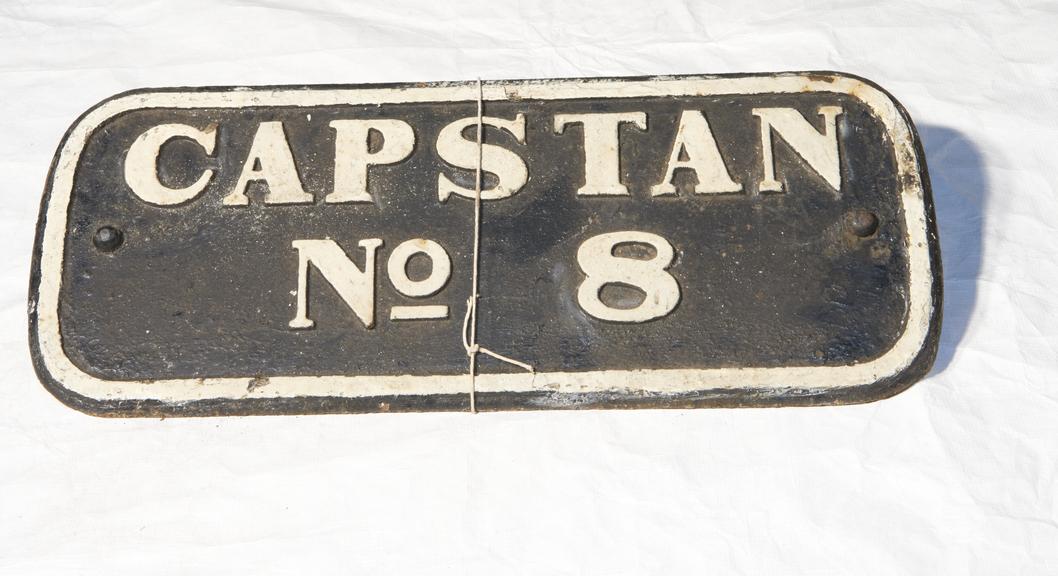 Sign for 'Capstan No. 8'