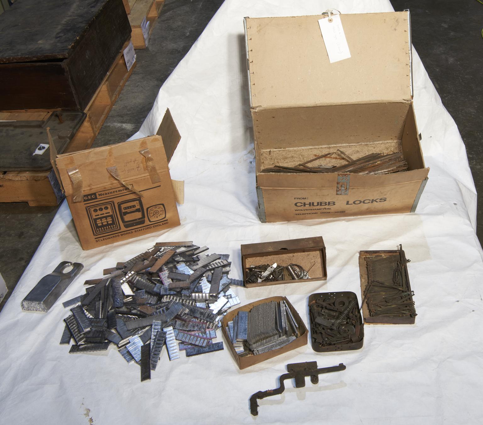 Typograph machine- Used as a rival to the Linotype for casting metal ...