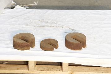 Clock Mechanism and Weights from Original Clock at Edge Hill