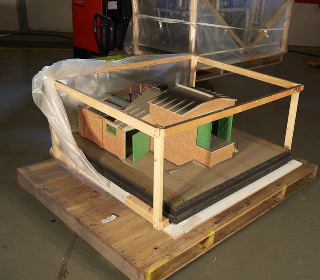 Sectioned model of a Piggery