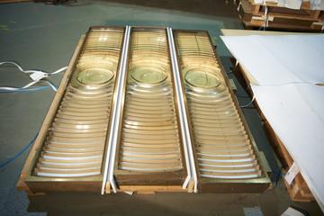 Three Flat Fresnel Lens Panels for Anvil Point Lighthouse