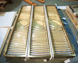 Three Flat Fresnel Lens Panels for Anvil Point Lighthouse