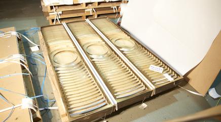 Three Flat Fresnel Lens Panels for Anvil Point Lighthouse
