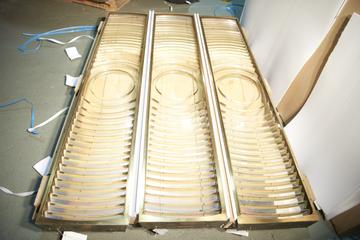 Three Flat Fresnel Lens Panels for Anvil Point Lighthouse