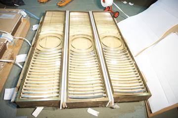 Three Flat Fresnel Lens Panels for Anvil Point Lighthouse