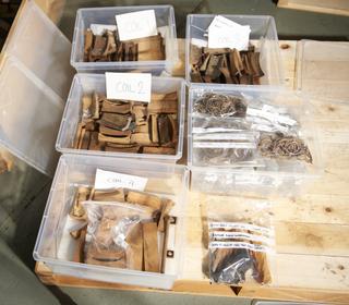 Pallet of Parts for the Aerial Tuning Inductor from the Rugby Radio Station, 1943-1966