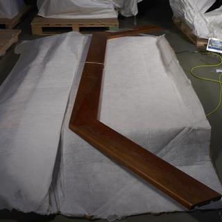 Part of Wooden Teak Surround, from Model Showing the 5 Dock Systems of the Port of London