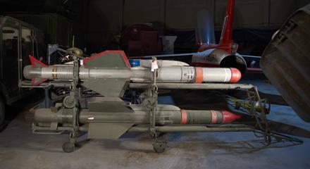 Red Top and Firestreak Air to Air Guided Missiles and Trolly