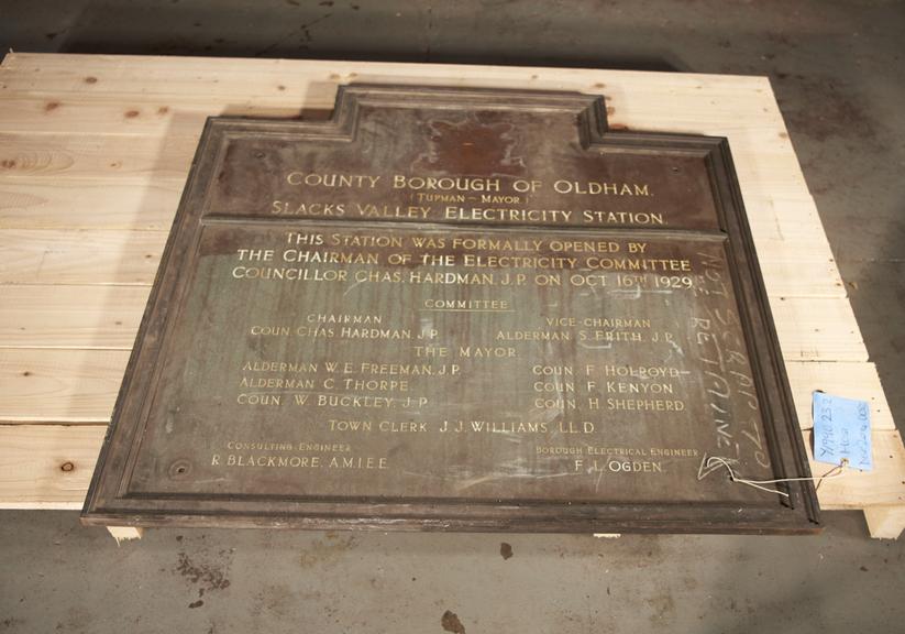 Plaque from Power Station