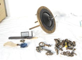 Fixed Glass Mirror, Beam Splitter, Rotating Mirror on Base