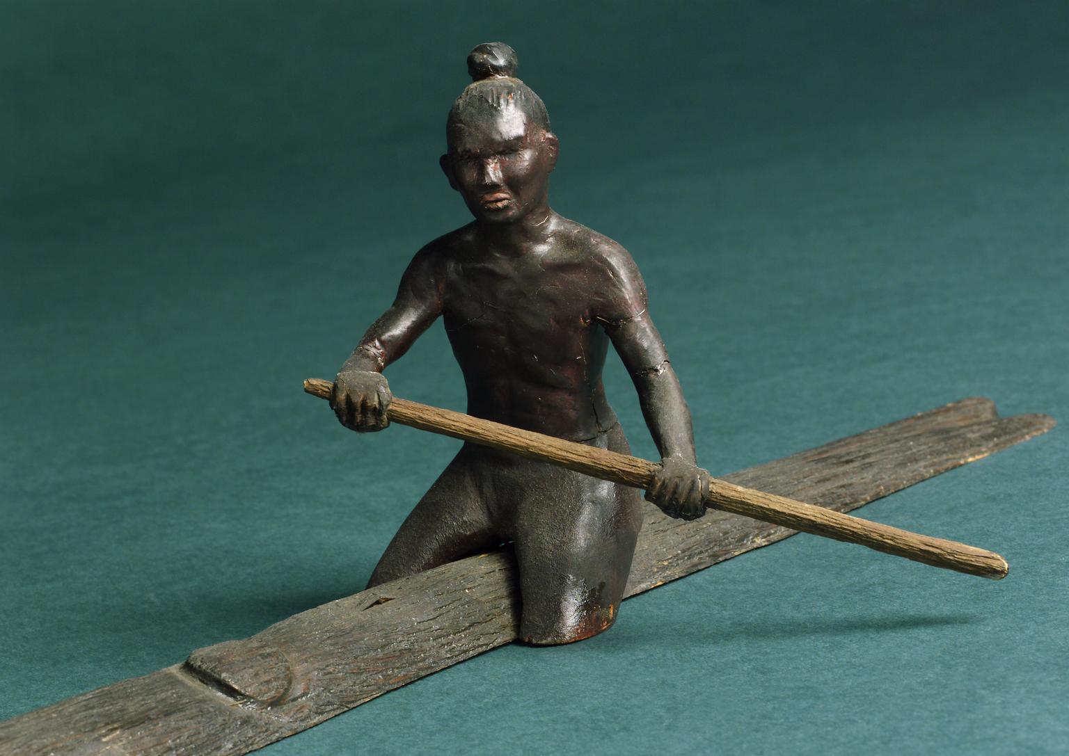 Man Log Riding Model of a Man riding on a log | Science Museum Group Collection