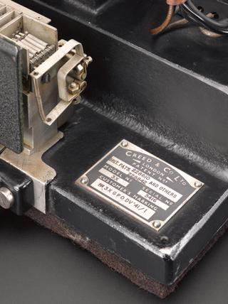 Creed teleprinter No. 3X, 1927-1942