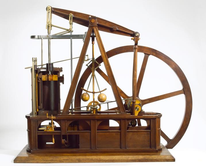 Sectional model of Beam Engine, (a copy in wood of 1858-1).