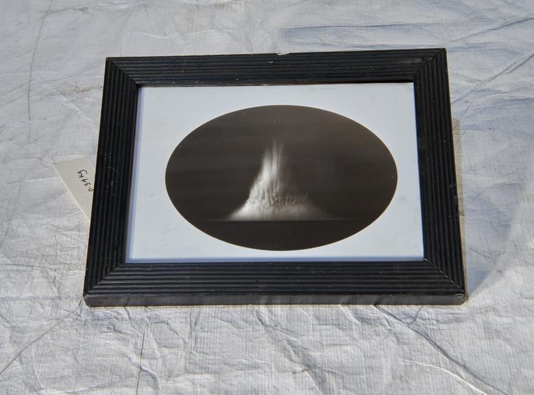 Framed Photograph of First Torpedo Explosion