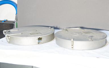 Two Spool Boxes for Westar 35mm Projector