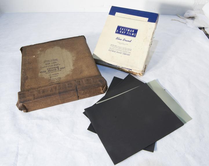 Two Boxes of Eastman "Blue Brand" X-Ray Films