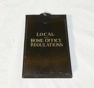Enamelled Metal Document Holder