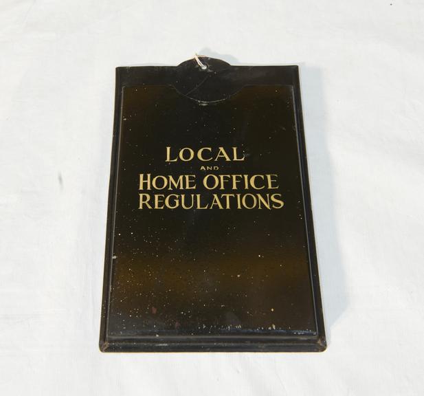 Enamelled Metal Document Holder