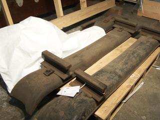 Steel Sleeper with Short Lengths of Rail and Fittings