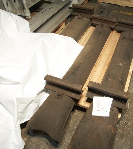 Steel Sleeper with Short Lengths of Rail and Fittings