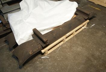 Steel Sleeper with Short Lengths of Rail and Fittings