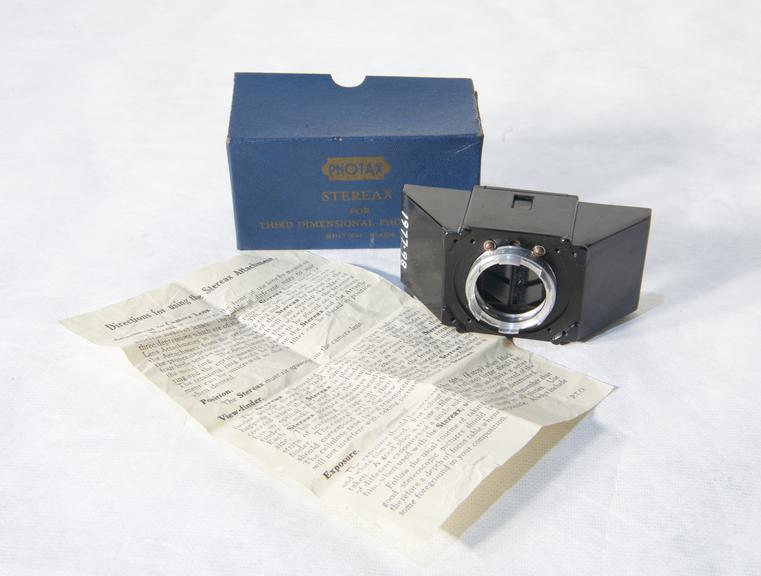 Photax 'Stereax' Attachment with Original Box and Instructions