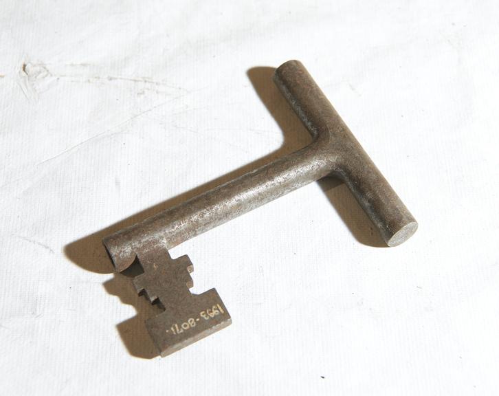 Signal key, steel, inscribed, 1920-1960