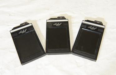 Three 6 1/2 x 9cm dark slides
