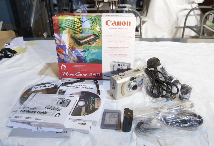 Canon Powershot A50 digital camera with original box