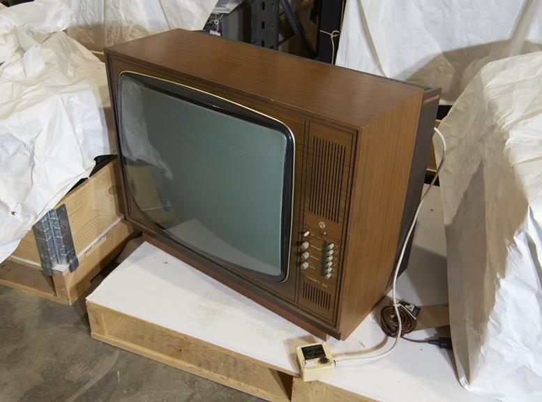 26" Pye CT203 Single Standard Colour Television Receiver, about 1970