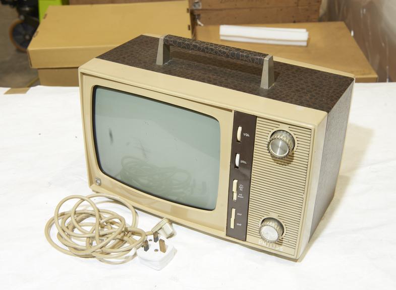 Philips VHF\UHF portable monochrome television receiver, c 1967