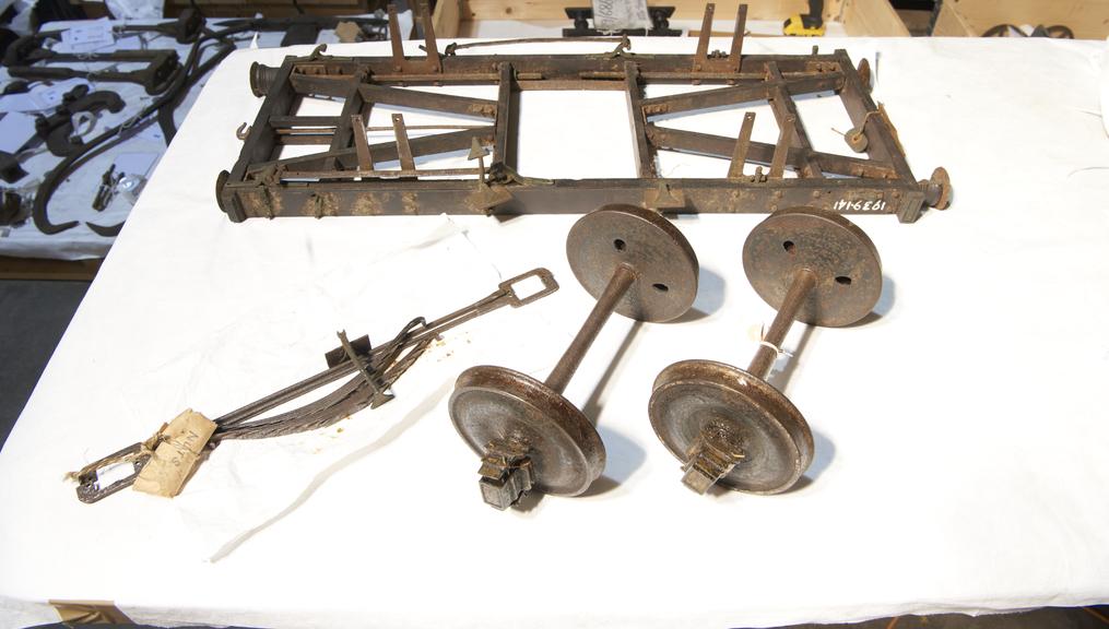 Model of a Railway Carriage Underframe, 1850-1870.