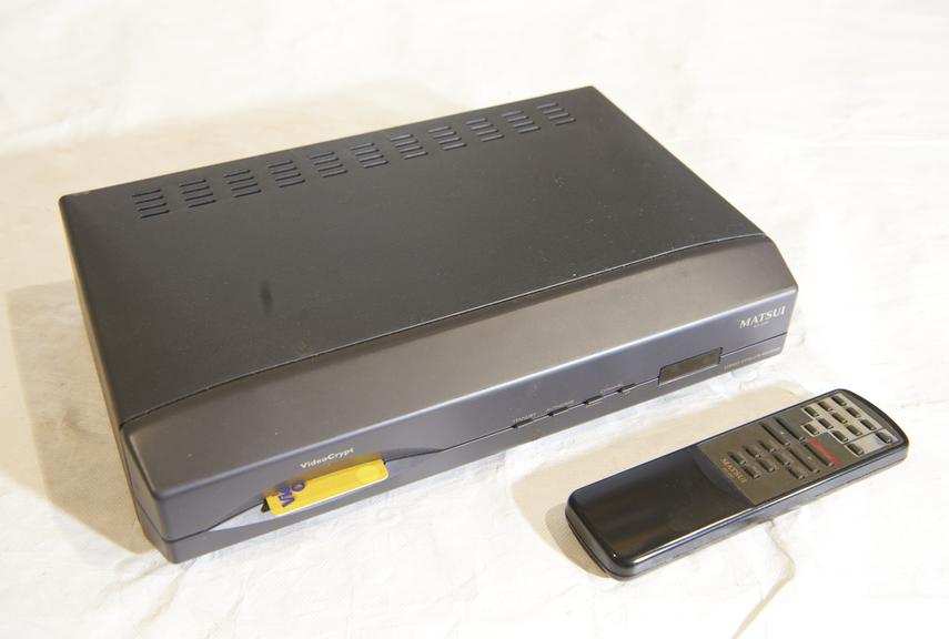 Matsui analogue satellite decoder with viewing card.