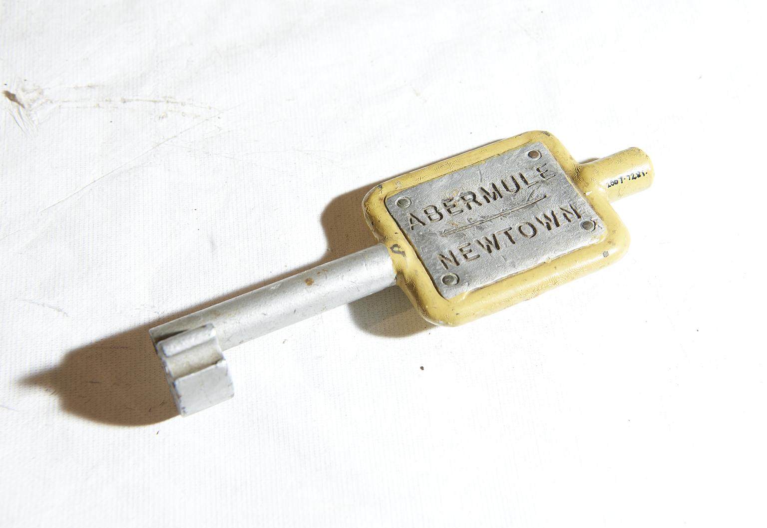 Single line key token, Abermule/Newtown | Science Museum Group Collection