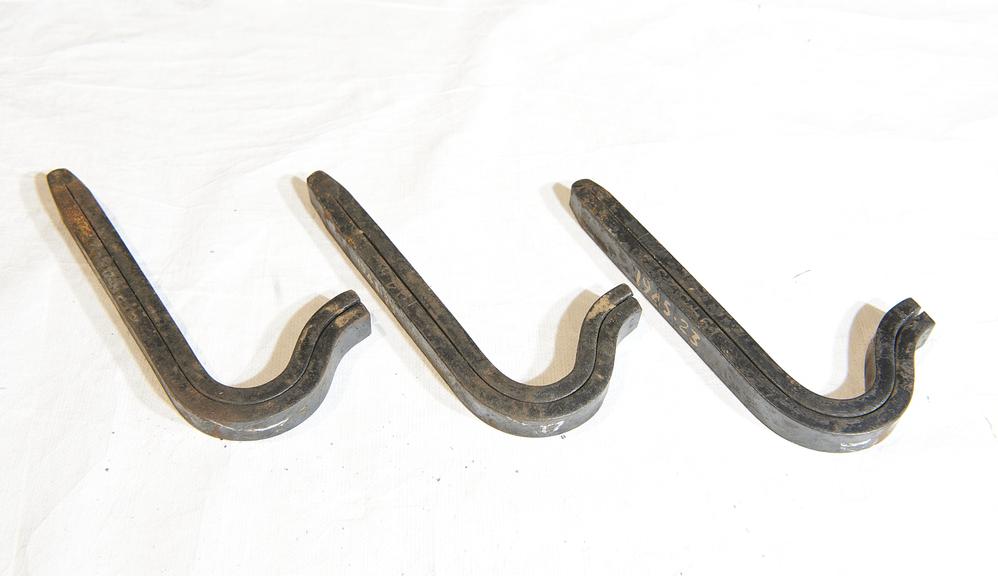 Three Elastic Spikes for use with Flat Bottom Rail