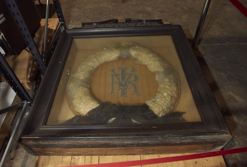 Headboard, Wreath for Locomotive Hauling Queen Victoria's Funeral Train