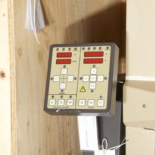 Control panel from dedicated brain PET scanner