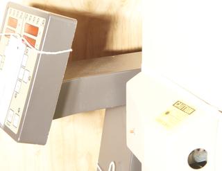 Bracket from control panel from dedicated brain PET scanner