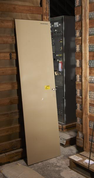 Door from Discriminator cabinet 1 from dedicated brain PET scanner