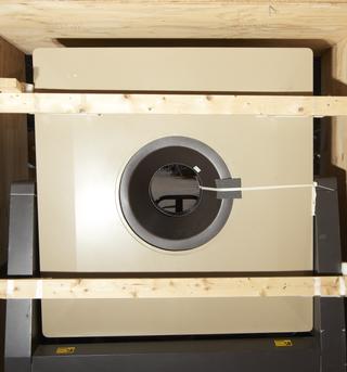 Rear shield from inner ring of gantry of dedicated brain PET scanner