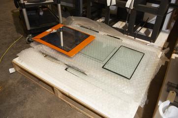 Seventeen Glass Mattes and Ripple Glasses used by Bob Godfrey.