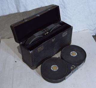 Two Spool Holders for Vinten ND 35mm Cine Camera, c 1930
