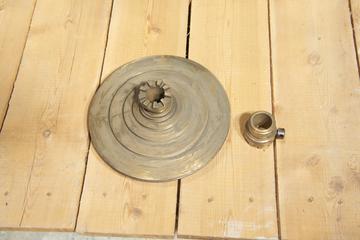 Pulley and dog clutch