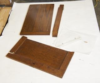 Three Wooden Office Desk Parts