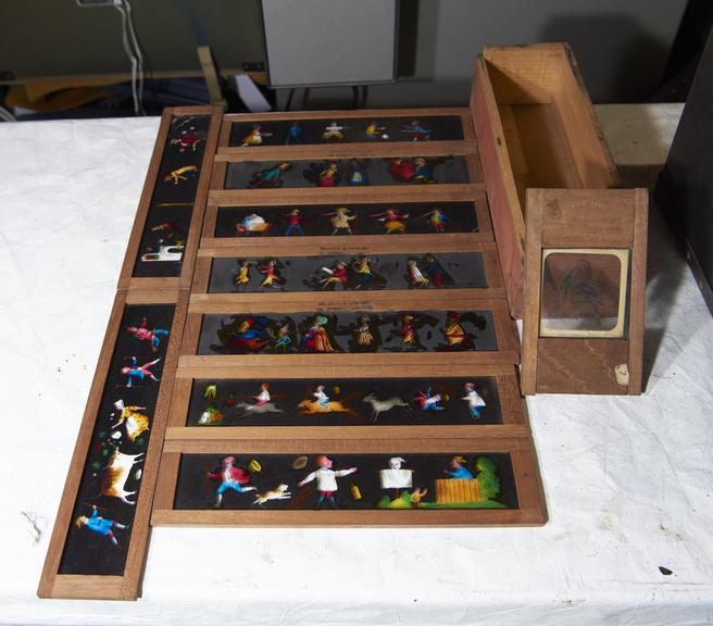 Set of 12 Magic Lantern Slides of Children's Stories